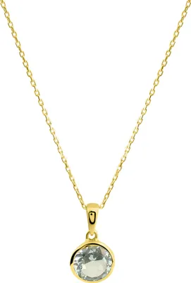 Produktbild von Fascination by Ellen K. Anhänger mit Kette 585/- Gelbgold Blautopas