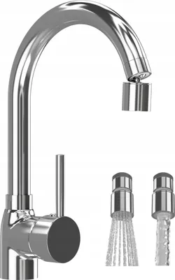Immagine prodotto di Granitan | BETA - Rubinetto da cucina - Orientabile a 360° - Cromo - Ottone - Carica in Vetroceramica
