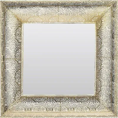 Produktbild von BELIANI Wandspiegel Gold 60 x 60 cm Quadratisch Glamouröse Modern