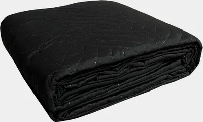 Produktbild von Tagesdecke Bettüberwurf Uni Einfarbig gesteppt Wohndecke Steppdecke Sofaüberwurf, Größe:220x240 cm, Farbe:schwarz
