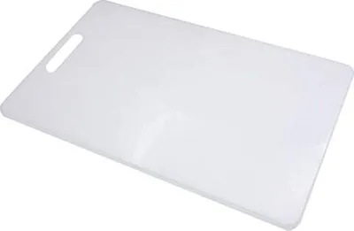 Produktbild von Schneidebrett weiß 40,5 x 25 x 1,2 cm Hackbrett Arbeitsplatte Polyethylen
