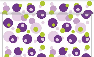 Produktbild von Sovie HOME Tischläufer Bubbles in Violett-Grün aus Linclass® Airlaid 40 cm x 4,80 m, 1 Stück