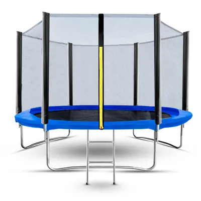 Zdjęcie produktu dla Trampolina 10FT 312CM Corciano z siatką zewnętrzną i drabinką