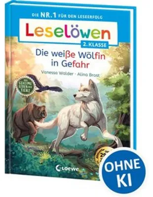 Immagine prodotto di Leselöwen 2. Klasse - Das geheime Leben der Tiere - Die weiße Wölfin in Gefahr