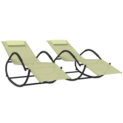Zdjęcie produktu dla VidaXL 318134, Lounge, Pianka, Stal, Kremowy, 600 mm, 1580 mm, 770 mm