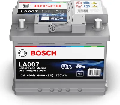 Produktbild von Bosch LA007 Dual AGM Starter-, Versorgungsbatteriebatterie 12V 60Ah 680A