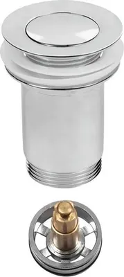 Immagine prodotto di Tappo per lavabo Klik Klak Cromo Ottone senza troppopieno JANO S2182