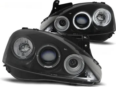 Produktbild von Scheinwerfer Angel Eyes passend für Opel Corsa C Bj. 00-06 Schwarz