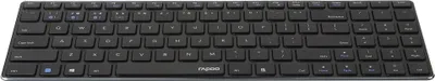Produktbild von Rapoo E9100M, Volle Größe (100%), Kabellos, RF Wireless, QWERTZ, Schwarz