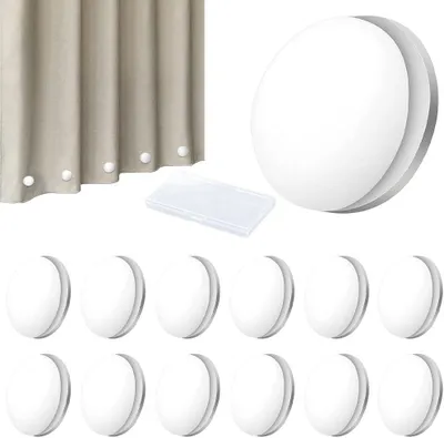Produktbild von Magnetische Gardinengewichte, rund, 12 Paar, Glas, für Gardinen und Tischdecken