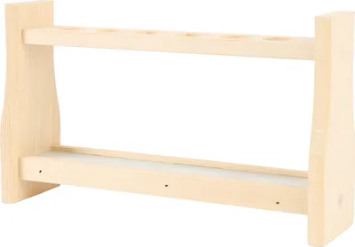 Obrázok produktu pre Drevený stojan na skúmavky 6 otvorov Stojan na sklenené skúmavky pre rastliny Vedecké experimenty Dekorácia Ručné práce 18 mm / 0,71 palca