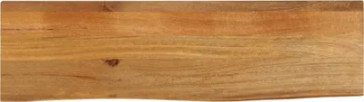 Produktbild von Tischplatte mit Baumkante 100x40x3,8 cm Massivholz Mango