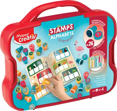 Produktbild von Maped Creativ Motivstempel-Set "ALPHABET" im Koffer