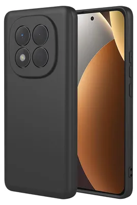 Productafbeelding van MobyDefend Hoesje - Geschikt voor Xiaomi Redmi Note 15 4G  -  Matte Siliconen Backcover - Zwart