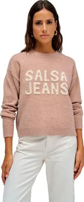 Image de Salsa Jeans 21010453 Regular Fit Pullover Beige S Femme Beige S