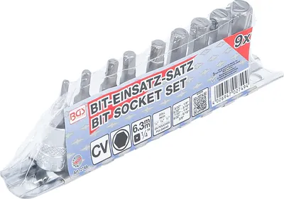 Produktbild von BGS 2749 Bit-Einsatz-Set, Innensechskant, Zoll-Größen, 9-tlg.