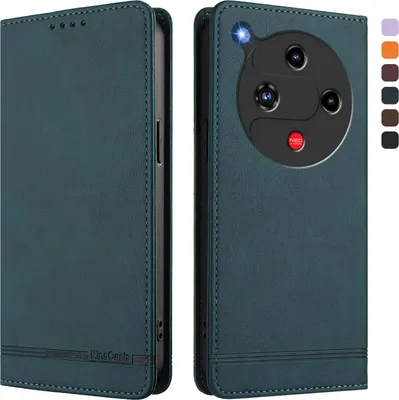 Obrázek produktu pro Pouzdro pro ZTE Nubia Focus 2, retroPolyuretankožené flip pouzdro s stojánkem a přihrádkami na karty Zelený
