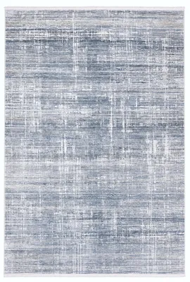Obrázok produktu pre Arktis, dizajnový koberec, 240 × 170 cm, modro-sivý-biely – moderný abstraktný koberec s krátkym vlasom a jemnou textúrou, výška vlasu 7,5 mm, strojovo tkaný