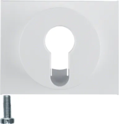 Produktbild von Berker 15057009 Zentralstück für Schlüsselschalter/-taster polarweiß, glänzend Berker K.1