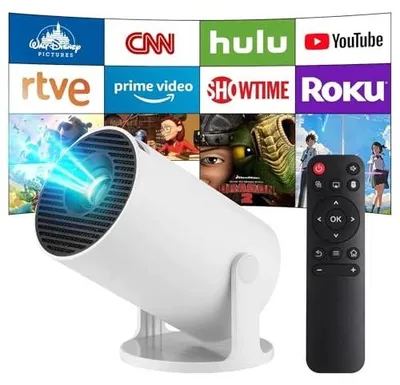 Zdjęcie produktu dla Projektor mini 4K WIFI 6 bluetooth 5.4 android 11 przenośny