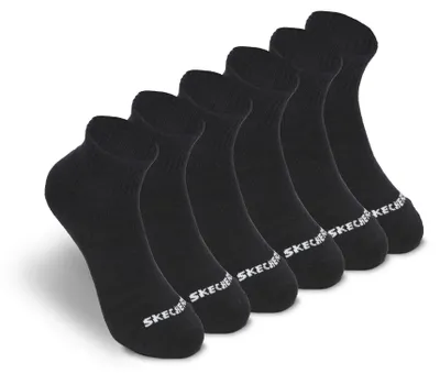 Produktbild von Skechers Unisex Wander/Sportsocken S118214 - Schwarz - Gr. 39-42 - 6er Pack