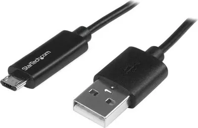 Obrázek produktu pro StarTech.com USBAUBL1M, 1 m, USB A, Micro-USB B, USB 2.0, 0,48 Gbit/s, Černá