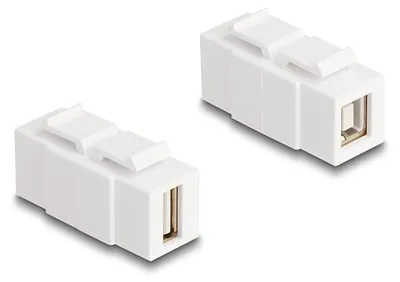 Obrázok produktu pre DeLOCK 87951, Plochý, Biela, USB A, USB B, Samica, Samica