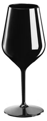 Produktbild von 36 Mehrweg Wein Cocktail Gläser Spritz schwarz Tritan 470ml Wiederverwendbar Kunststoff unzerbrechlich