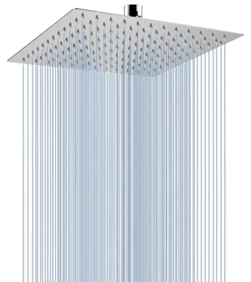 Immagine prodotto di Doccia a soffione, altezza 25 cm, acciaio inossidabile 304, cromato, regolabile, per bagno