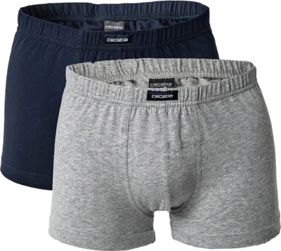 Produktbild von CECEBA Herren Shorts, 2er Pack - Short Pants, Basic, Baumwoll Stretch, M-8XL, einfarbig Grau 3XL