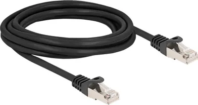 Produktbild von Delock - Netzwerkkabel - RJ-50 (M) zu RJ-50 (M) - 3 m - S/FTP - ohne Haken - Schwarz
