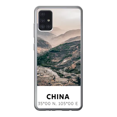 Produktbild von MuchoWow® Handyhülle Schutzhülle Hülle für Samsung Galaxy A52 5G China - Berge - Asien - Sommer Silikon Softcase Handy Hülle - Umschlag