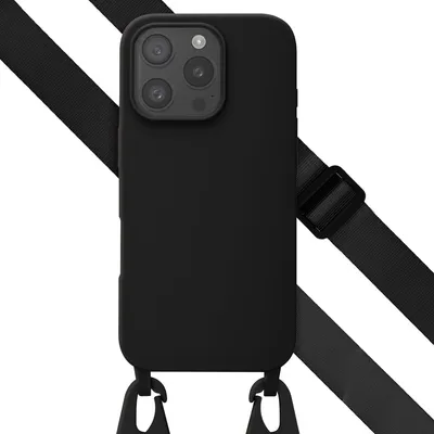 Obrázek produktu pro Selencia silikonové pouzdro s odnímatelným páskem iPhone 16 Pro – černé