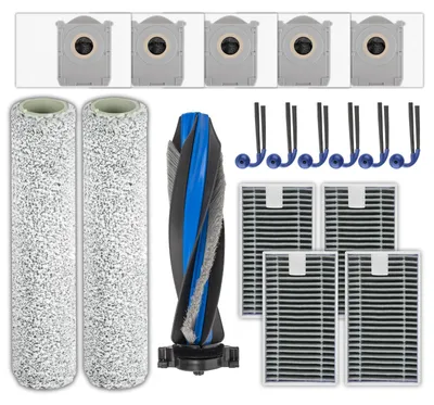 18-teiliges Zubehör-Set für Roboterstaubsauger: Bürsten, Mopps, Filter