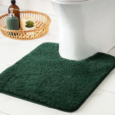 Productafbeelding van Deurmat - 50 x 60 cm - Microvezel - Antislip - Machinewasbaar - Groen