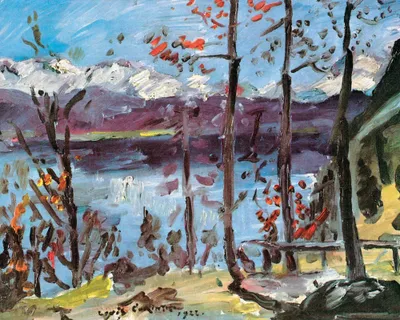 Zdjęcie produktu dla Obraz drukowany Lovis Corinth - Wielkanoc w Walchensee, 1922 (40 x 50 cm)