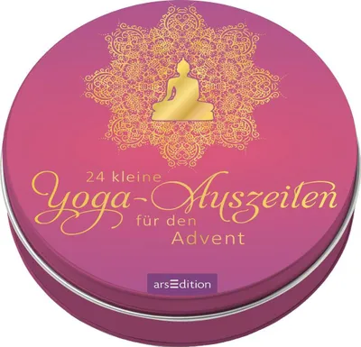 Produktbild von Adventskalender in der Dose. 24 kleine Yoga-Auszeiten für den Advent
