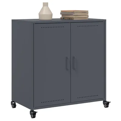 Zdjęcie produktu dla vidaXL Kredens stalowy antracyt 68x39x72 cm