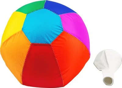 Produktbild von Wolkenstürmer Ball Luftballons für Kinder – 60 cm | kleine Luftballons ideal für den Innen- und Außenbereich | 1 Stoff-Luftballons in Regenbogen