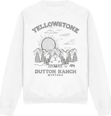 Immagine prodotto di Yellowstone - Felpa "Dutton Ranch" per bambini/ragazzi Unisex TV12186 (XXL) (Weiß)