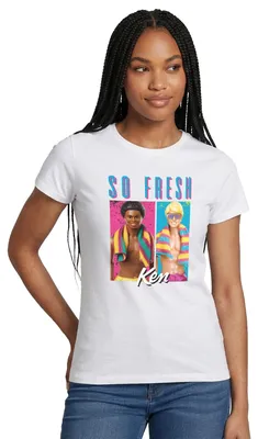 Produktbild von Spreadshirt Barbie Ken So Fresh Beach Strand Frauen T-Shirt, XL, Weiß