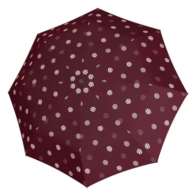 Image de doppler parapluie de poche parapluie Fiber Magic Timeless Dots Red framboise
