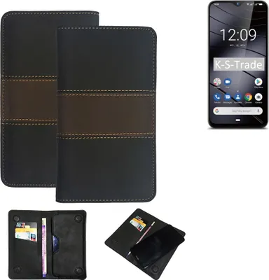 Produktbild von K-S-Trade Hülle Handyhülle kompatibel mit Gigaset GS290 Schutzhülle Walletcase Bookstyle Tasche Schutz Case Handytasche Wallet Cover Kunstleder