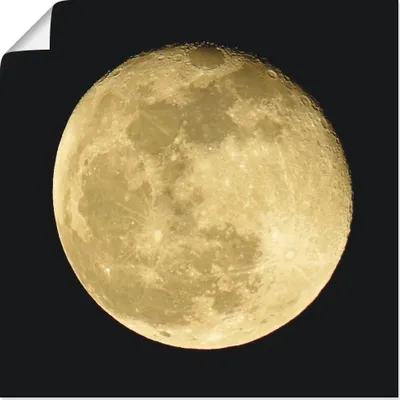 Produktbild von ARTland Poster Mond Größe: 40x40 cm