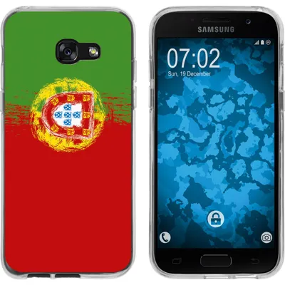 Produktbild von PhoneNatic Case kompatibel mit Samsung Galaxy A7 (2017) Silikon-Hülle WM Portugal M8