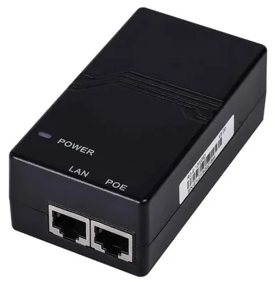 Immagine prodotto di Iniettore PoE Ruijie 15,4W IEEE802.3af RJ45 10/100/1000 Mbps 100m Nero