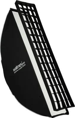 Produktbild von Walimex pro Essential Striplight Softbox 30 x 120 cm, Lichtformer um 360° drehbar, einfacher Aufbau, inkl. Grid, Bowens Adapter und Transporttasche, ideal für Produkt- und Peoplefotografie