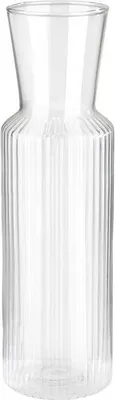 Produktbild von APS 10738 Glaskaraffe LINES, 0,75 Liter, Ø 8 m, Höhe 28 cm, Deckel aus Kork