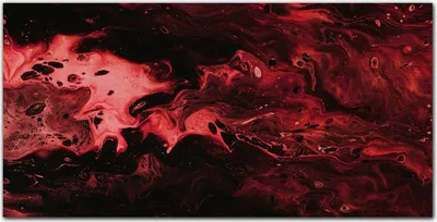 Produktbild von Coloray - Bild aus Glas - Glasbilder - 100 x 50 cm - Wohnzimmer Glasblock mit Bild Wanddekoration Gehärtetes Glas Dekoration Küche - Rotes Wasser
