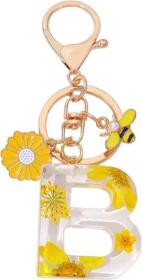 Immagine prodotto di Portachiavi Alfabeto B Giallo - Accessori Unici KP37835